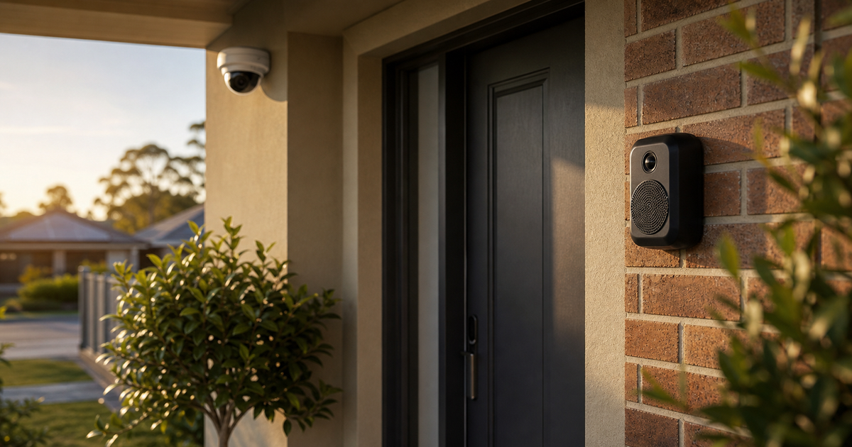 Australian rental entry with a portable no-drill home security setup