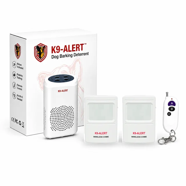 K9-Alert 2-zone kit: one receiver, two wireless motion sensors and remote control