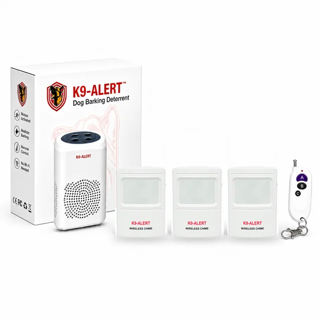 K9-Alert 3-zone kit: one receiver, three wireless motion sensors and remote control